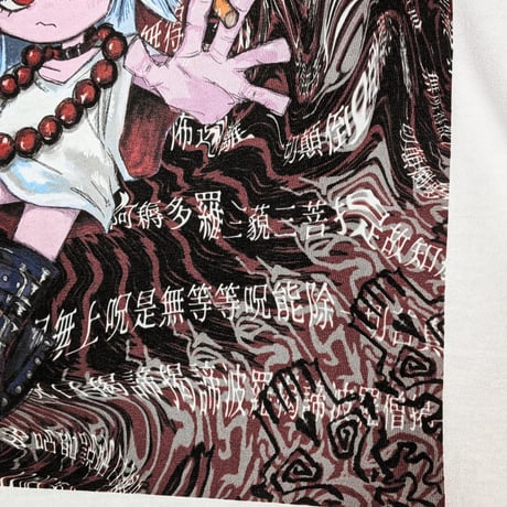 【受注生産】高級猫デザイン“鬼哭喵喵”七分袖ラグランtee