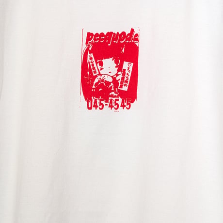ピンクチラシラグランtee フラミンゴピンク