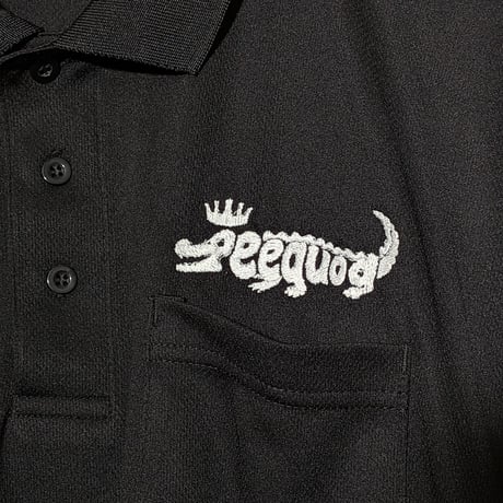peequodワニロゴ刺繍ポロシャツ