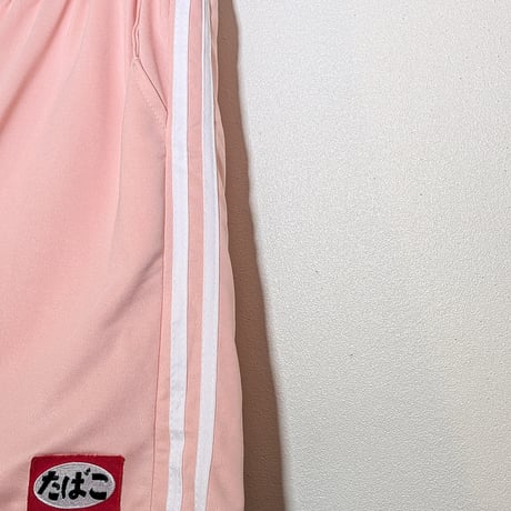 ロングタバコサイドラインたばこ刺繍ジャージセットアップ  pink