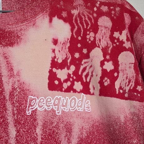 peequodロゴプリントブリーチtee