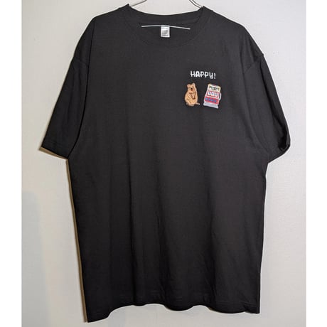 「世界一幸せな動物」刺繍tee