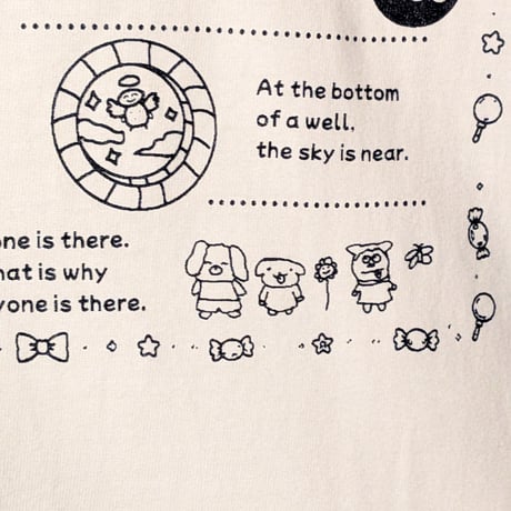 ファンシーレトロことわざ図鑑七分袖ラグランtee