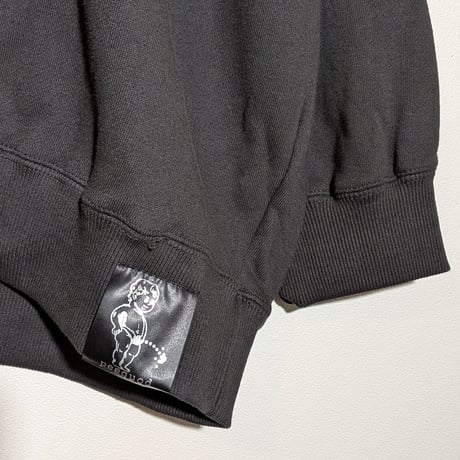 【受注生産】《まさかのさむかわコラボ》わんわん博物館〜WANPAKU〜ビッグシルエットスウェット　BLACK