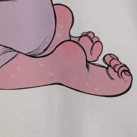 【予約販売】豚箱ゑる子コラボアイテム 『酒乱天使』（エンジェル・オートマタ）ラグランtee　キラキラPINK