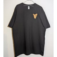 マーモット、ケンカしているのにハート型になっててかわいいね刺繍Tシャツ
