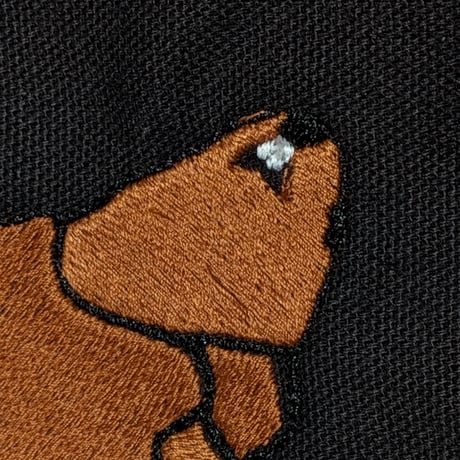 マーモット、ケンカしているのにハート型になっててかわいいね刺繍スクエアサコッシュ