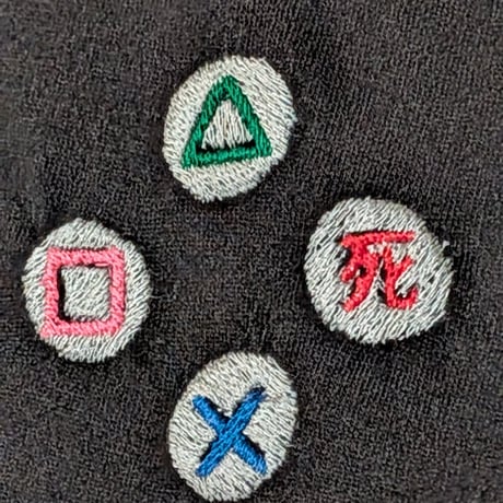 YouTubeとTikTok見すぎてただの◯が“死”で脳内変換されちゃう人の視界刺繍tee