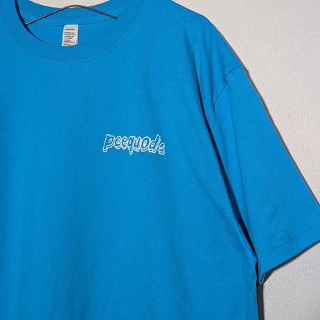 peequodロゴプリントtee