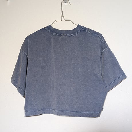 peequod白鯨ロゴ刺繍クロップドトップス