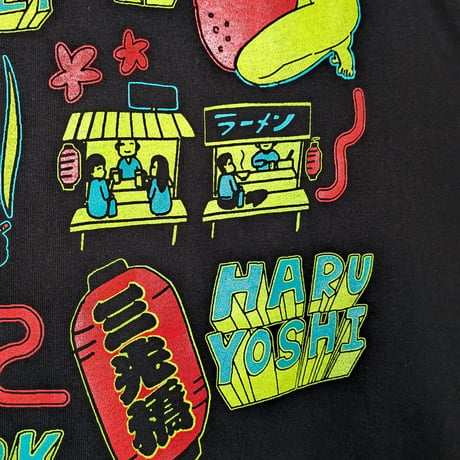 FUKCITY NIGHT MAPビッグシルエットロンT