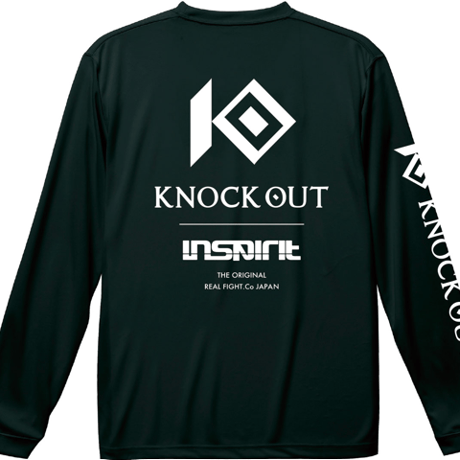 KNOCK OUT×inspiritコラボ ドライロングスリーブTシャツ