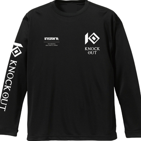 KNOCK OUT×inspiritコラボ ドライロングスリーブTシャツ