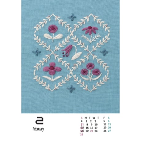 マカベアリス刺繍カレンダー2027