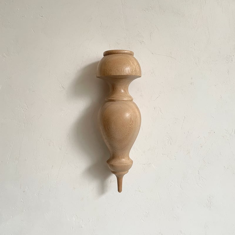 新品未使用 STAND 壁掛けフラワーベース クスノキ 花器 木製 花瓶 Wall vase 89 | STAND