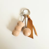Key ring 15  ブラウン