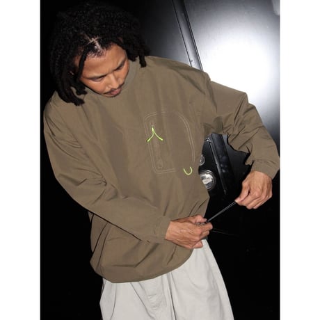 Stockroom OG Wear "Nylon Ripstop L/SL Tee With Pocket"