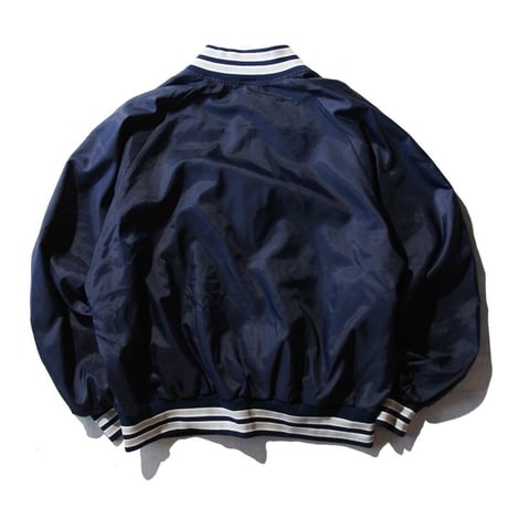 Half-Zip Ribbed Varsity Jacket <Made In USA>