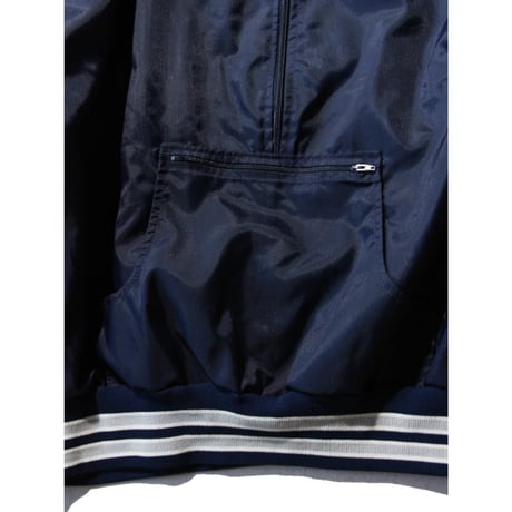 Half-Zip Ribbed Varsity Jacket <Made In USA>