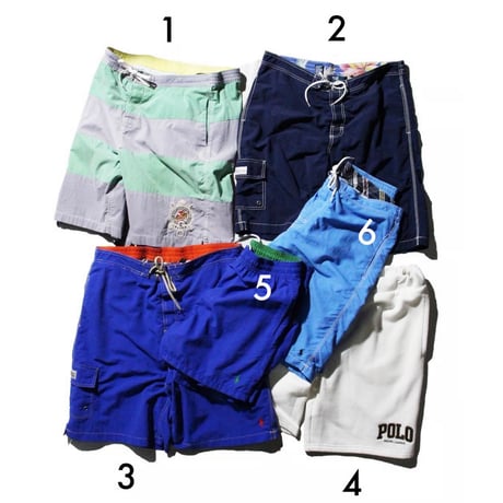 【New】 Polo RL Sweat Short <White> /  【Used】 Polo RL Swim Shorts