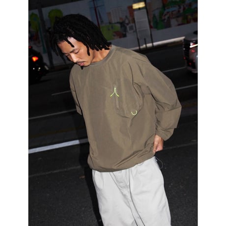 Stockroom OG Wear "Nylon Ripstop L/SL Tee With Pocket"