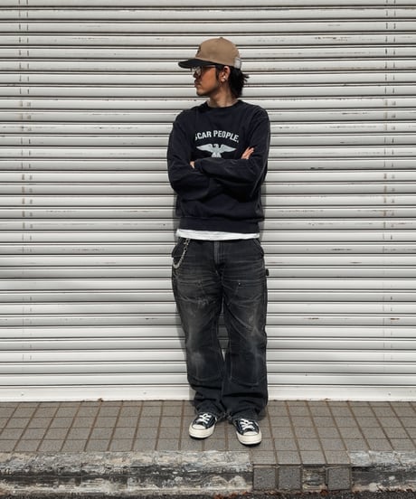 Wing Glyph Fade Crew Sweat / Fade Black