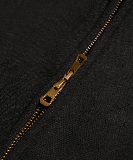 Alpha Shield Box Zip Hoodie / Black