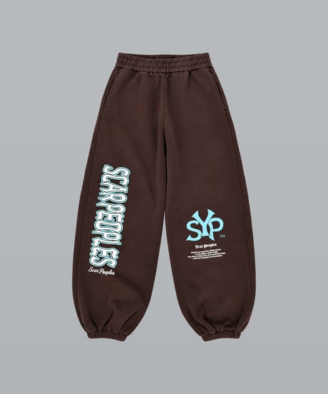 YSP Fade Sweat Pants / Fade Brown