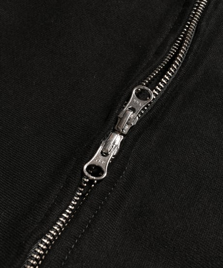 Alpha Shield Patch Zip Hoodie / Black