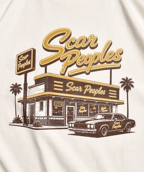 Classic Diner Tee / Vintage White