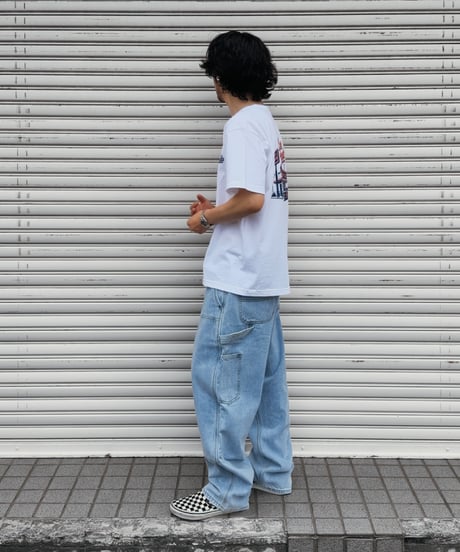 Double Knee Painter Denim Pants / Light Blue