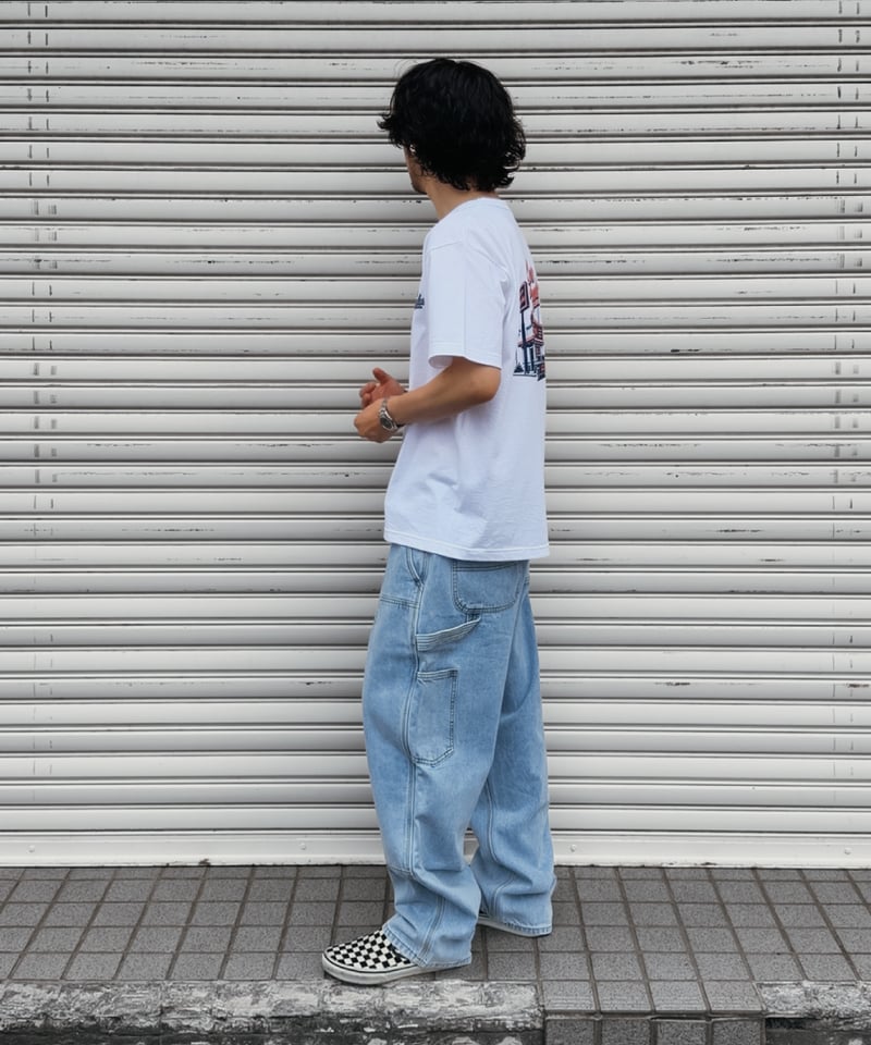 Double Knee Painter Denim Pants / Light Blue |
