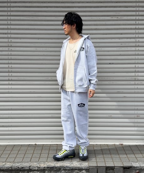 Alpha Shield Patch Sweat Pants / Ash