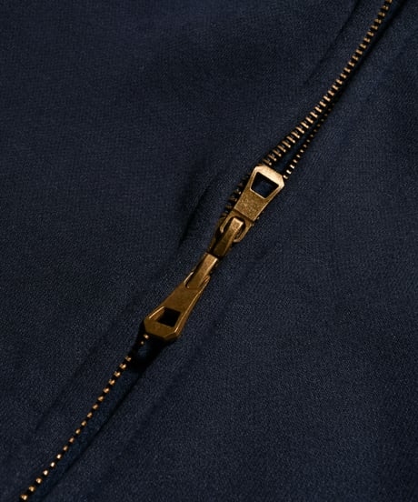 Alpha Shield Box Zip Hoodie / Navy
