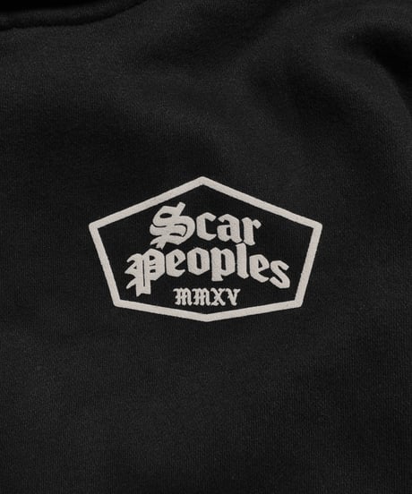 Alpha Shield Box Zip Hoodie / Black