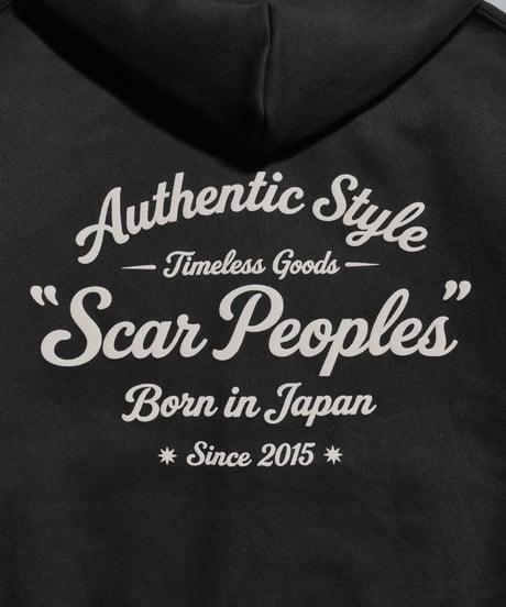 Alpha Shield Box Zip Hoodie / Black