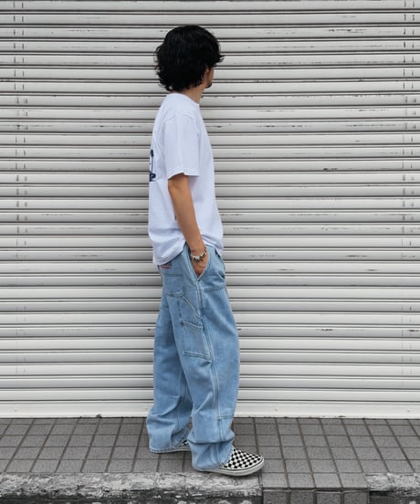 Double Knee Painter Denim Pants / Light Blue