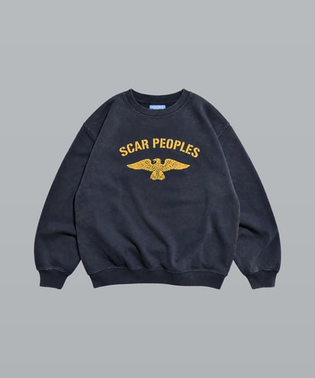 Wing Glyph Fade Crew Sweat / Fade Navy