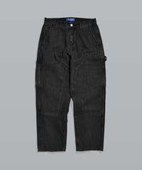 Double Knee Painter Denim Pants / Black