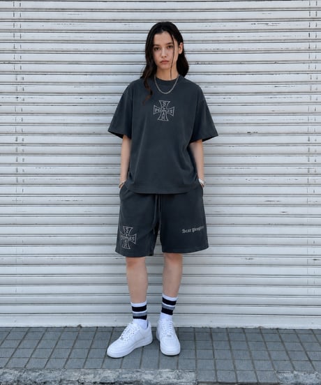 Vintage Cross Fade Tee / Fade Black