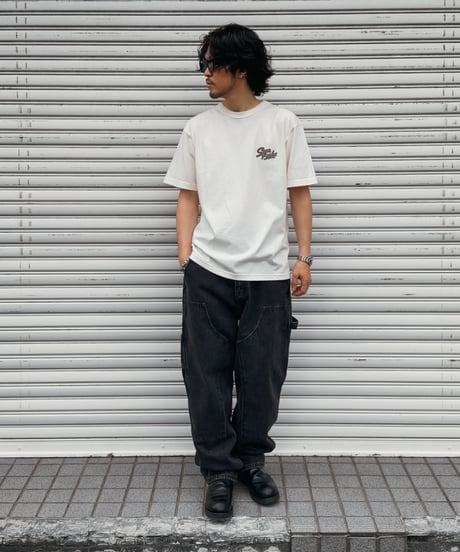 Double Knee Painter Denim Pants / Black