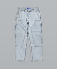 Double Knee Painter Denim Pants / Light Blue