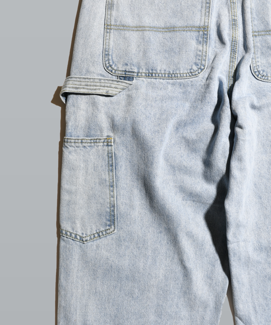 Double Knee Painter Denim Pants / Light Blue |