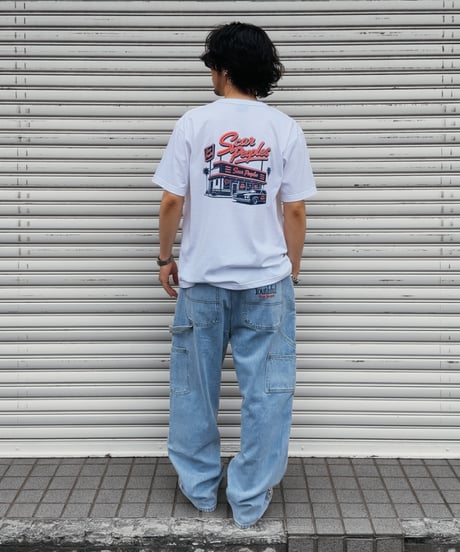 Double Knee Painter Denim Pants / Light Blue