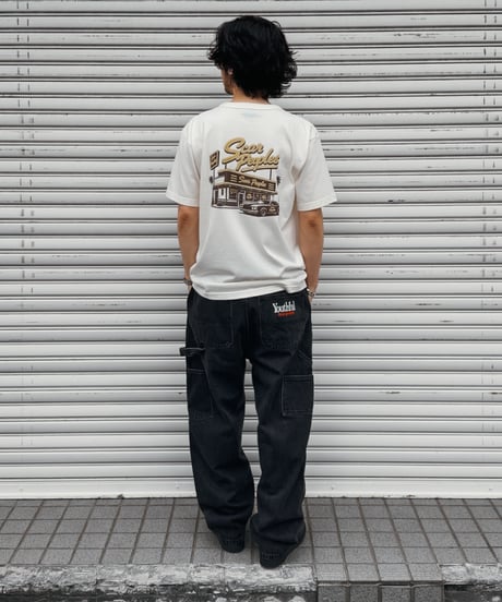 Double Knee Painter Denim Pants / Black