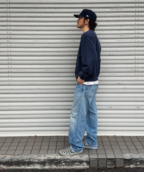 Wing Glyph Fade Crew Sweat / Fade Navy