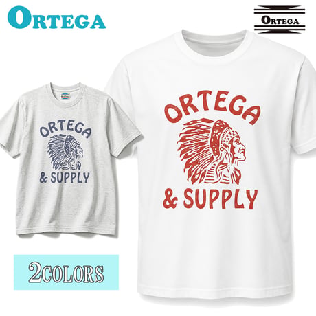 送料無料　ORTEGA (オルテガ） Tシャツ メンズ レディース ORTG-020 6.2oz ヘビーウエイト オープンエンドTシャツ アメカジ