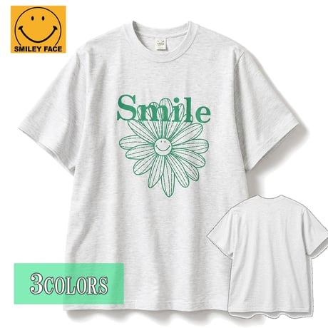 送料無料　SMILEY FACE (スマイリーフェイス） Tシャツ メンズ レディース SMFC-080 6.2oz ヘビーウエイト オープンエンドTシャツ アメカジ