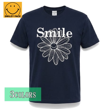 送料無料　SMILEY FACE (スマイリーフェイス） Tシャツ メンズ レディース SMFC-080 6.2oz ヘビーウエイト オープンエンドTシャツ アメカジ