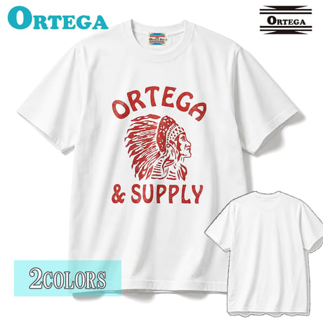 送料無料　ORTEGA (オルテガ） Tシャツ メンズ レディース ORTG-020 6.2oz ヘビーウエイト オープンエンドTシャツ アメカジ